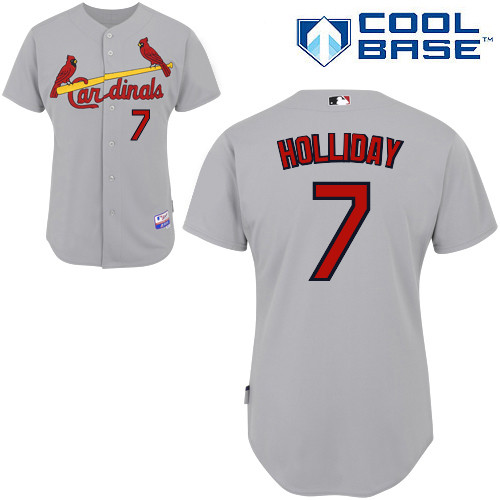 Matt Holliday #7 MLB Jersey-St Louis Cardinals Men's Authentic Road Gray Cool Base Baseball Jersey